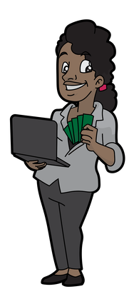 640px-Happy Black Woman With Money And A Laptop.svg